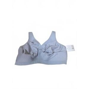 Glamorise Full Figure Plus Size MagicLift Active Support Bra Wirefree Gray 40G